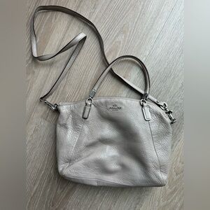 Coach purse mid-2000s taupe grey